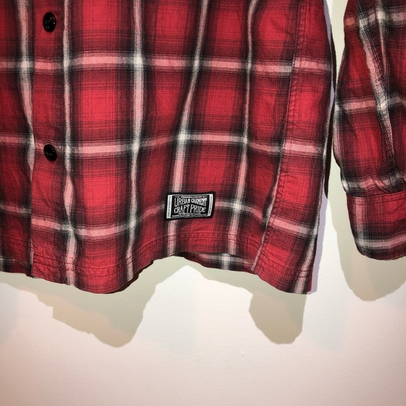 NEIGHBORHOOD woven plaid button up size L - Picture 4 of 8